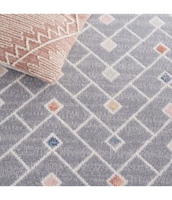 Safavieh Blair Washable BLR230 Grey / Multi 6'-7" X 6'-7" Square Area Rug