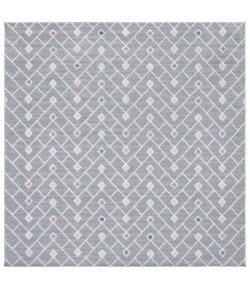 Safavieh Blair Washable BLR230 Grey / Multi 6'-7" X 6'-7" Square Area Rug