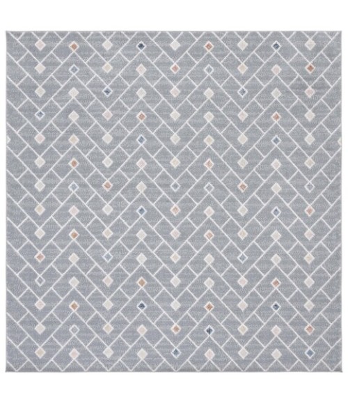 Safavieh Blair Washable BLR230 Grey / Multi 6'-7" X 6'-7" Square Area Rug