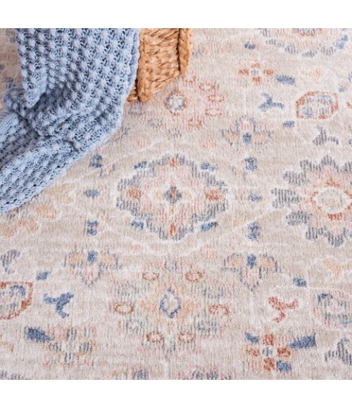Safavieh Blair Washable BLR232 Beige / Grey 5'-3" X 7'-6" Rectangle Area Rug