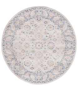 Safavieh Blair Washable BLR232 Beige / Grey 6'-7" X 6'-7" Round Area Rug