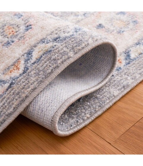 Safavieh Blair Washable BLR234 Beige / Light Grey 4' X 6' Rectangle Area Rug