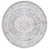 Safavieh Blair Washable BLR234 Beige / Light Grey 6'-7" X 6'-7" Round Area Rug
