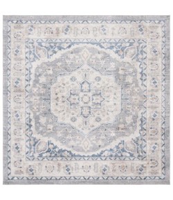 Safavieh Blair Washable BLR234 Beige / Light Grey 6'-7" X 6'-7" Square Area Rug