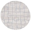 Safavieh Blair Washable BLR238 Beige / Grey 6'-7" X 6'-7" Round Area Rug
