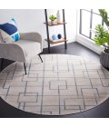Safavieh Blair Washable BLR238 Beige / Grey 6'-7" X 6'-7" Round Area Rug