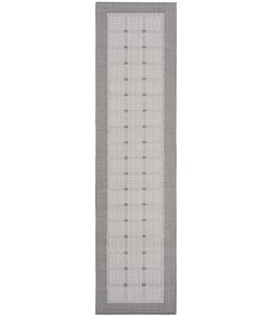 Safavieh Bermuda BMU801 Grey / Ivory 2' X 12' Runner Area Rug