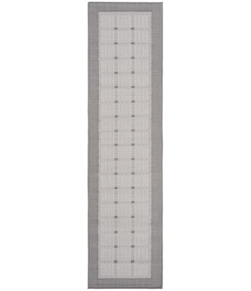 Safavieh Bermuda BMU801 Grey / Ivory 2' X 12' Runner Area Rug