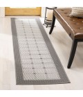 Safavieh Bermuda BMU801 Grey / Ivory 2' X 12' Runner Area Rug