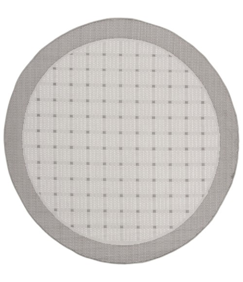 Safavieh Bermuda BMU801 Grey / Ivory 8' X 8' Round Area Rug