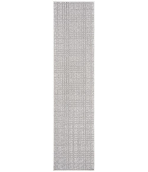 Safavieh Bermuda BMU802 Ivory / Light Grey 2' X 10' Runner Area Rug