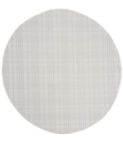 Safavieh Bermuda BMU802 Ivory / Light Grey 5'-3" X 5'-3" Round Area Rug