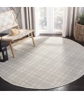 Safavieh Bermuda BMU802 Ivory / Light Grey 5'-3" X 5'-3" Round Area Rug