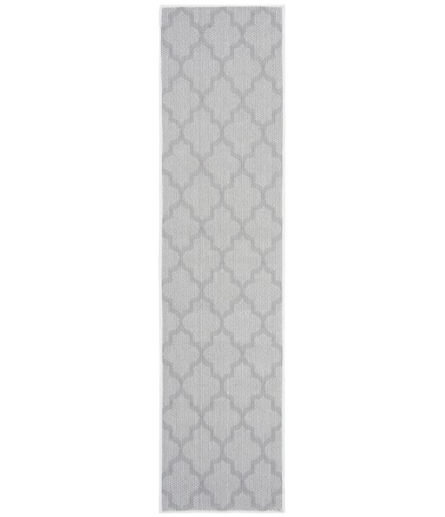 Safavieh Bermuda BMU804 Ivory / Light Grey 2' X 10' Runner Area Rug