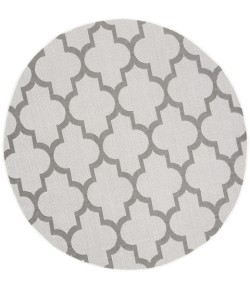 Safavieh Bermuda BMU804 Ivory / Grey 6'-7" X 6'-7" Round Area Rug