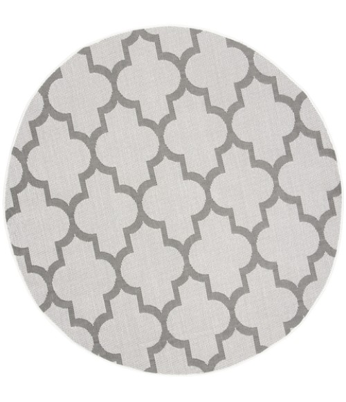Safavieh Bermuda BMU804 Ivory / Grey 6'-7" X 6'-7" Round Area Rug