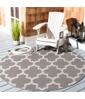 Safavieh Bermuda BMU804 Grey / Ivory 6'-7" X 6'-7" Round Area Rug