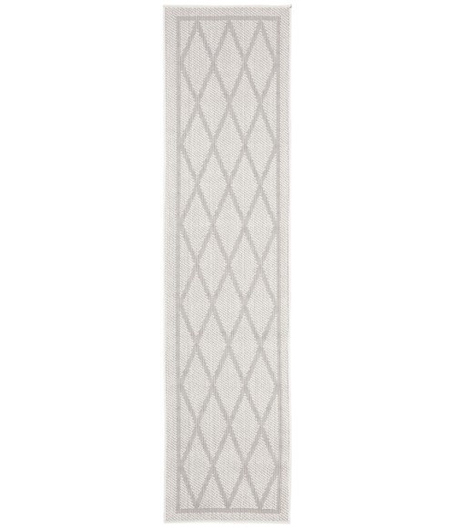 Safavieh Bermuda BMU805 Ivory / Light Grey 2' X 6' Runner Area Rug