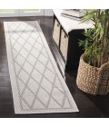 Safavieh Bermuda BMU805 Ivory / Light Grey 2' X 6' Runner Area Rug