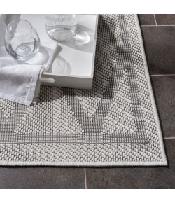 Safavieh Bermuda BMU805 Ivory / Light Grey 2' X 6' Runner Area Rug