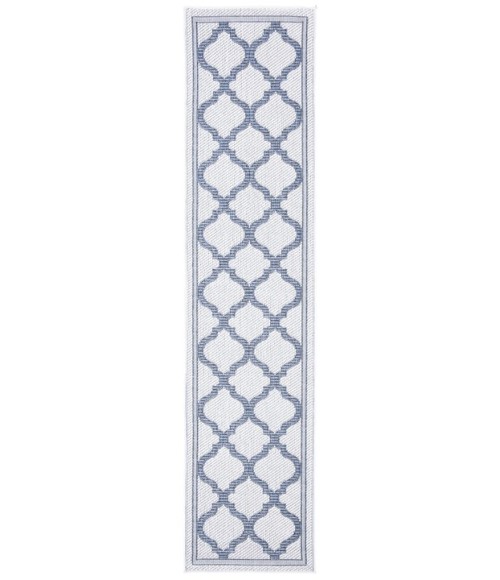 Safavieh Bermuda BMU810 Ivory / Charcoal 2' X 8' Runner Area Rug