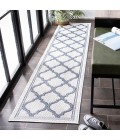 Safavieh Bermuda BMU810 Ivory / Charcoal 2' X 8' Runner Area Rug