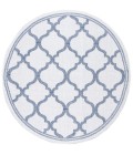 Safavieh Bermuda BMU810 Ivory / Charcoal 6'-7" X 6'-7" Round Area Rug