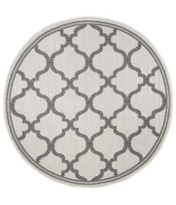 Safavieh Bermuda BMU810 Ivory / Grey 6'-7" X 6'-7" Round Area Rug