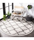 Safavieh Bermuda BMU810 Ivory / Grey 6'-7" X 6'-7" Round Area Rug