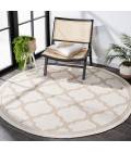 Safavieh Bermuda BMU810 Ivory / Beige 8' X 8' Round Area Rug