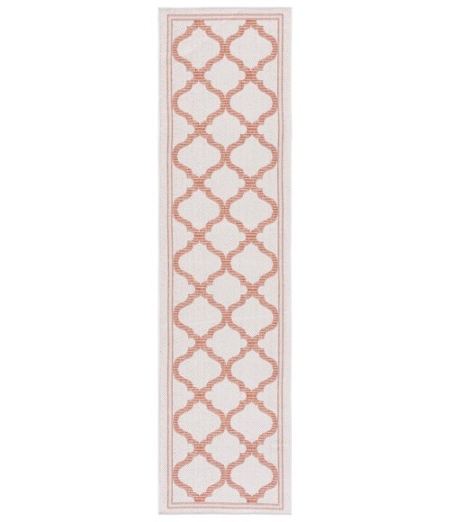 Safavieh Bermuda BMU810 Ivory / Rust 2' X 8' Runner Area Rug