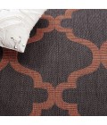 Safavieh Bermuda BMU810 Charcoal / Rust 3' X 5' Rectangle Area Rug