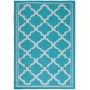 Safavieh Bermuda BMU810 Aqua / Grey 3' X 5' Rectangle Area Rug