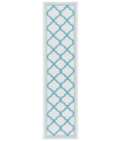 Safavieh Bermuda BMU810 Beige / Aqua 2' X 8' Runner Area Rug