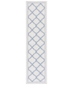 Safavieh Bermuda BMU810 Ivory / Blue 2' X 8' Runner Area Rug