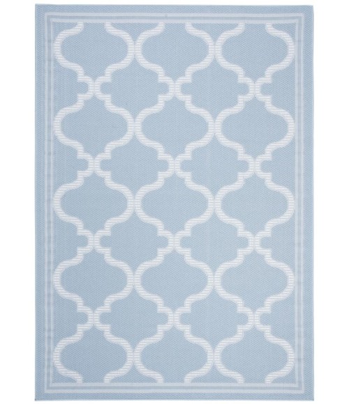 Safavieh Bermuda BMU810 Light Blue / Ivory 6'-7" X 6'-7" Square Area Rug
