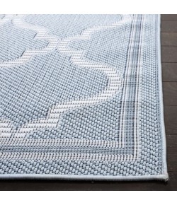 Safavieh Bermuda BMU810 Light Blue / Ivory 6'-7" X 6'-7" Round Area Rug