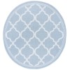 Safavieh Bermuda BMU810 Light Blue / Ivory 6'-7" X 6'-7" Round Area Rug