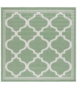 Safavieh Bermuda BMU810 Green / Ivory 6'-7" X 6'-7" Square Area Rug