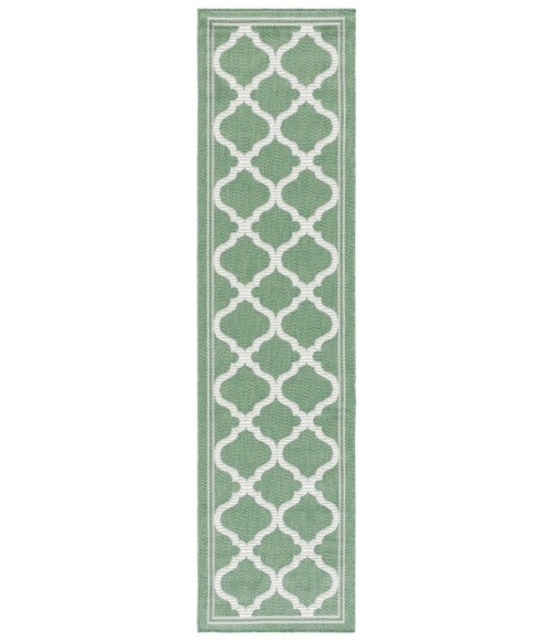 Safavieh Bermuda BMU810 Green / Beige 2' X 8' Runner Area Rug
