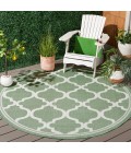 Safavieh Bermuda BMU810 Green / Beige 6'-7" X 6'-7" Round Area Rug