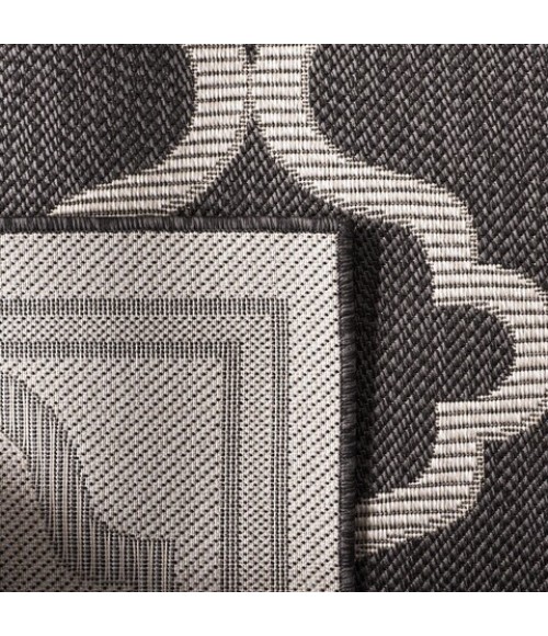 Safavieh Bermuda BMU810 Charcoal / Ivory 3' X 5' Rectangle Area Rug