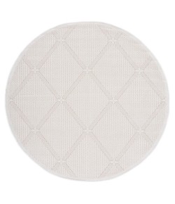 Safavieh Bermuda BMU811 Cream / Beige 3' X 3' Round Area Rug