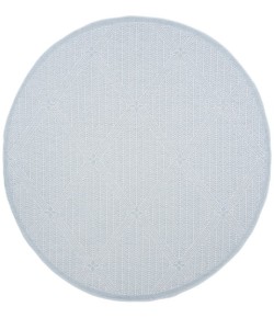 Safavieh Bermuda BMU811 Light Blue / Ivory 8' X 8' Round Area Rug