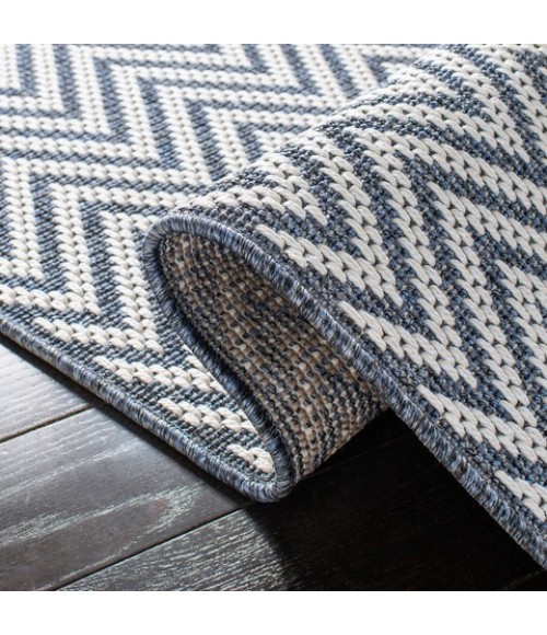 Safavieh Bermuda BMU812 Blue / Creme 2' X 6' Runner Area Rug