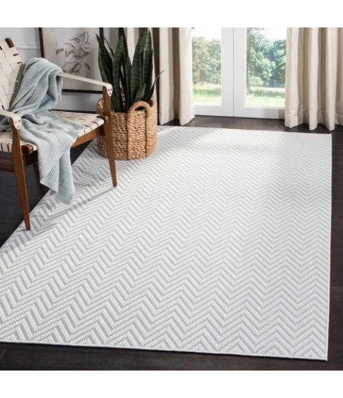 Safavieh Bermuda BMU812 Light Blue / Cream 9' X 12' Rectangle Area Rug