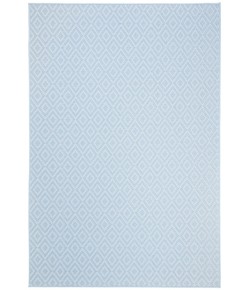 Safavieh Bermuda BMU814 Light Blue / Cream 3' X 3' Round Area Rug