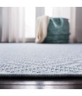 Safavieh Bermuda BMU814 Light Blue / Cream 2' X 12' Runner Area Rug
