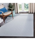 Safavieh Bermuda BMU814 Light Blue / Cream 2' X 12' Runner Area Rug