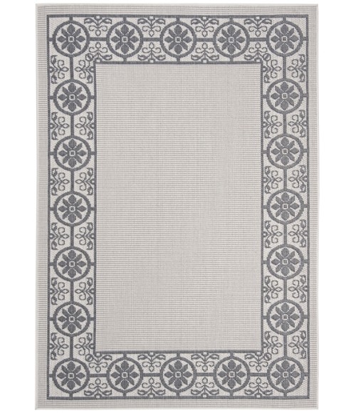 Safavieh Bermuda BMU815 Ivory / Charcoal 5'-3" X 7'-6" Rectangle Area Rug